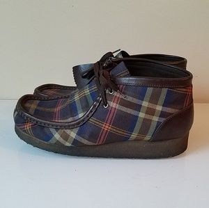 plaid wallabees